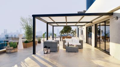 Outdoor Tiled Patio